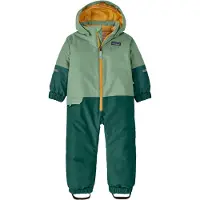 Patagonia - Kinder skipakken - Baby Snow Pile One-Piece Ellwood Green voor Unisex - Kindermaat 12 maanden - Groen