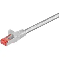 Goobay S/FTP CAT6 Gigabit netwerkkabel / transparant - LSZH - 0,25 meter
