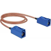 DeLOCK Fakra C (v) - Fakra C (v) antenne kabel - RG316 - 50 Ohm / transparant - 0,50 meter