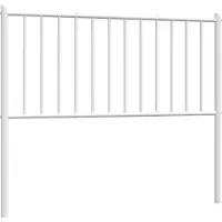 vidaXL Vervangend hoofdbord metaal wit 100 cm