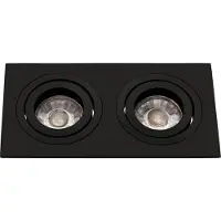Eglo Inbouwspot GU10 'Terni PRO' 175X95 Zwart- Geborsteld