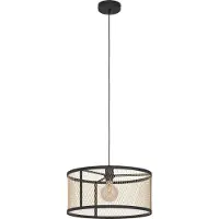 Eglo Eetkamer hanglamp Dellow Ø 45cm - zwart met goud