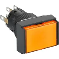 Schneider Electric drukknop, 1 commandoposities, knop oranje, frontvorm rechth