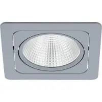 Eglo Inbouwspot | 'VASCELLO-G' LED 1x21W 3000K Zilvergrijs | IP20 Ømm