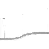 Eglo Hanglamp | PASTRENGO 3 | LED 32W 3000K L-1380 90° on/off zilvergrijs