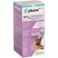 Vetoquinol Zylkene Plus capsules voor grote honden (15-60 kg), 1 verpakking met 30 stuks
