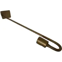 Deco4yourhome - Glashaak / Luikhaak L - Hangkandelaar - Antiek Goud - Metaal - Jasmijn