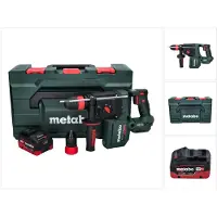 Metabo KH 18 LTX BL 28 Q accu-boorhamer 18 V 3 J SDS plus Brushless + 1x accu 5,5 Ah + metaBOX - zonder oplader