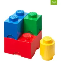 LEGO Opbergbox Lego Brick Multi-Pack Red Blue Yellow Green (4-Delig)