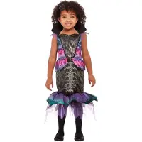 Smiffys - Toddler Dark Mermaid Kinder Kostuum - Kids tm 4 jaar - Paars