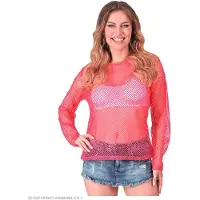 Hobby Hall Visnet Shirt Neon Roze Vrouw