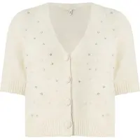 ONLY Gebreid vest 'ONLRene' crème
