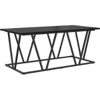 vidaXL Salontafel Zwart Eiken 100 x 50 x 40 cm
