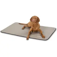 Knuffelwuff kunstleer hondenmat Cheyenne L 95 x 60cm taupe