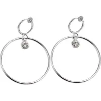 Charme Bijoux klem Oorbellen-Oorring-Steentje-Zilverkleur- geen gaatje-