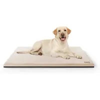 Knuffelwuff orthopedische knuffelzachte hondenmat Berrith van zacht imitatiekonijnenbont 120x85 cm beige