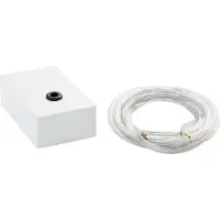 Eglo Onderdeel | Plafondbeker wit met 2000mm transparant kabel