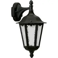 ALBERT LEUCHTEN Wandlamp buiten 1819, dimbaar, zwart, Aluminium, Landelijk, Wandlamp buiten