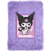 Kuromi & Friends Plush A5 Notitieboek – 15×21×2,5 cm – Roze – Met 3D Kuromi – Plush Notitieboek