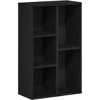 vidaXL Boekenkast Zwart Eiken 50x25x80 cm Engineered Wood
