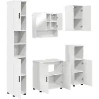 vidaXL Badkamermeubel Set 5 st Wit 61 x 35 x 64 cm