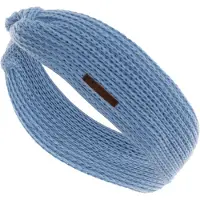 Knit Factory Joy Gebreide Dames Hoofdband - Haarband - Oorwarmers dames - Hoofdwarmer vrouwen - Hoofdband winter - Crystal Blue - Licht Blauw - One Size