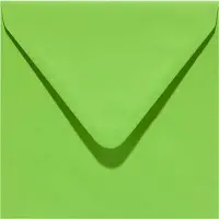 Papicolor Envelop vierkant 14 centimeter lentegroen 105gr-CV 6 stuks - 140x140 mm
