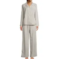 Seidensticker Pyjama 'Classic Fil a Fil' groen