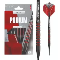 GOAT Podium Black Red 80% - Soft Tip Darts