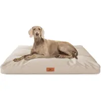 Knuffelwuff hondenkussen Gatsby van Oxford-stof 65x90 cm beige