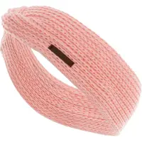 Knit Factory Joy Gebreide Dames Hoofdband - Haarband - Oorwarmers dames - Hoofdwarmer vrouwen - Hoofdband winter - Blossom Pink - Roze - One Size