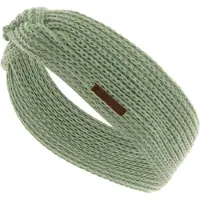 Knit Factory Joy Gebreide Dames Hoofdband - Haarband - Oorwarmers dames - Hoofdwarmer vrouwen - Hoofdband winter - Sage Green - Groen - One Size
