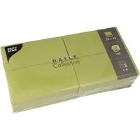 Papstar 150 Servetten DAILY Collection 1/8 vouw 32 cm x 32 cm olijfgroen
