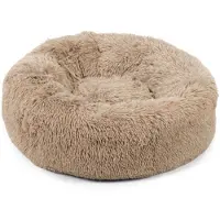 Beeztees Yali - Hondenmand - Pluche - Fluffy - Beige - Diam. 70 cm