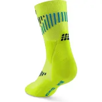 Cep Core Run Merino Socks Mid Cut 3.0, hardloopsokken, dames, geel