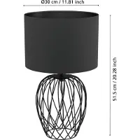Eglo Draad schemerlamp Nimlet met antraciete kap
