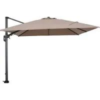 Garden Impressions Hawaii zweefparasol 300x300 cm - frame carbon black - doek taupe-26
