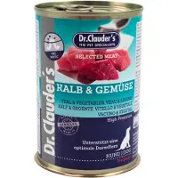 Dr. Clauder's kalfsvlees met groenten natvoer hond 6 x 800 g