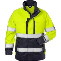 Fristads Flame high vis jack dames klasse 3 4590 FLAM Hi-Vis geel/marineblauw maat M heren