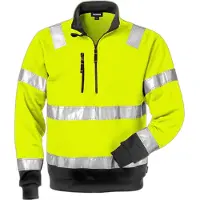 Fristads High Vis Sweater Met Korte Rits 728 Spv | Maat: XL