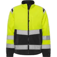Fristads High vis fleecejack klasse 3 4041 FE Hi-Vis geel/zwart maat XL heren