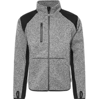 Fristads Fleece sweatjack 7451 PRKN Grijs/zwart maat 3XL heren