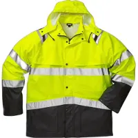 Fristads High vis regenjack klasse 3 4624 RS Hi-Vis geel/zwart maat 2XL heren