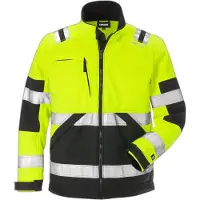 Fristads High vis softshelljack klasse 2 4083 WYH Hi-Vis geel/zwart maat L heren