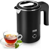 Lebenlang LBL2319 Waterkoker - 0.5L - RVS - BPA vrij - 600W - Zwart