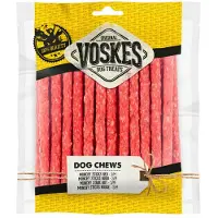 Voskes 12x Hondensnacks Munchy Sticks Rood 25 stuks
