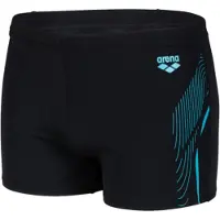 Arena Zwemshort model swimshort graphic Junior - Navy/LichtBlauw - Maat 164