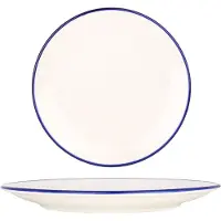 RINART Dessertbord blue edge porselein 17 cm set van 6