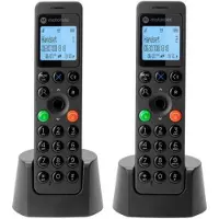 Motorola Draadloze telefoon - zwart - 2 handsets - DOT202