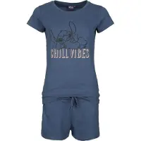 Lilo & Stitch - Disney Pyjama - Chill Vibes - S tot XXL - voor Vrouwen - blauw - Maat L